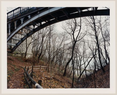 Viewing Olmsted: View of South end of Lions' Bridge, Lake Park, Milwaukee, Wisconsin