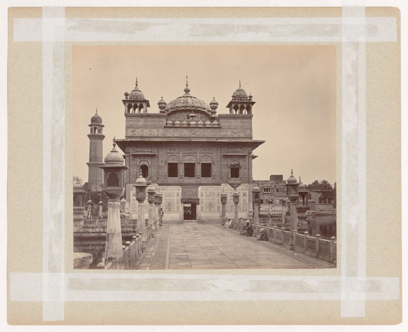 View of the Golden Temple (also known as Darbar Sahib) from the causeway, Amritsar, India