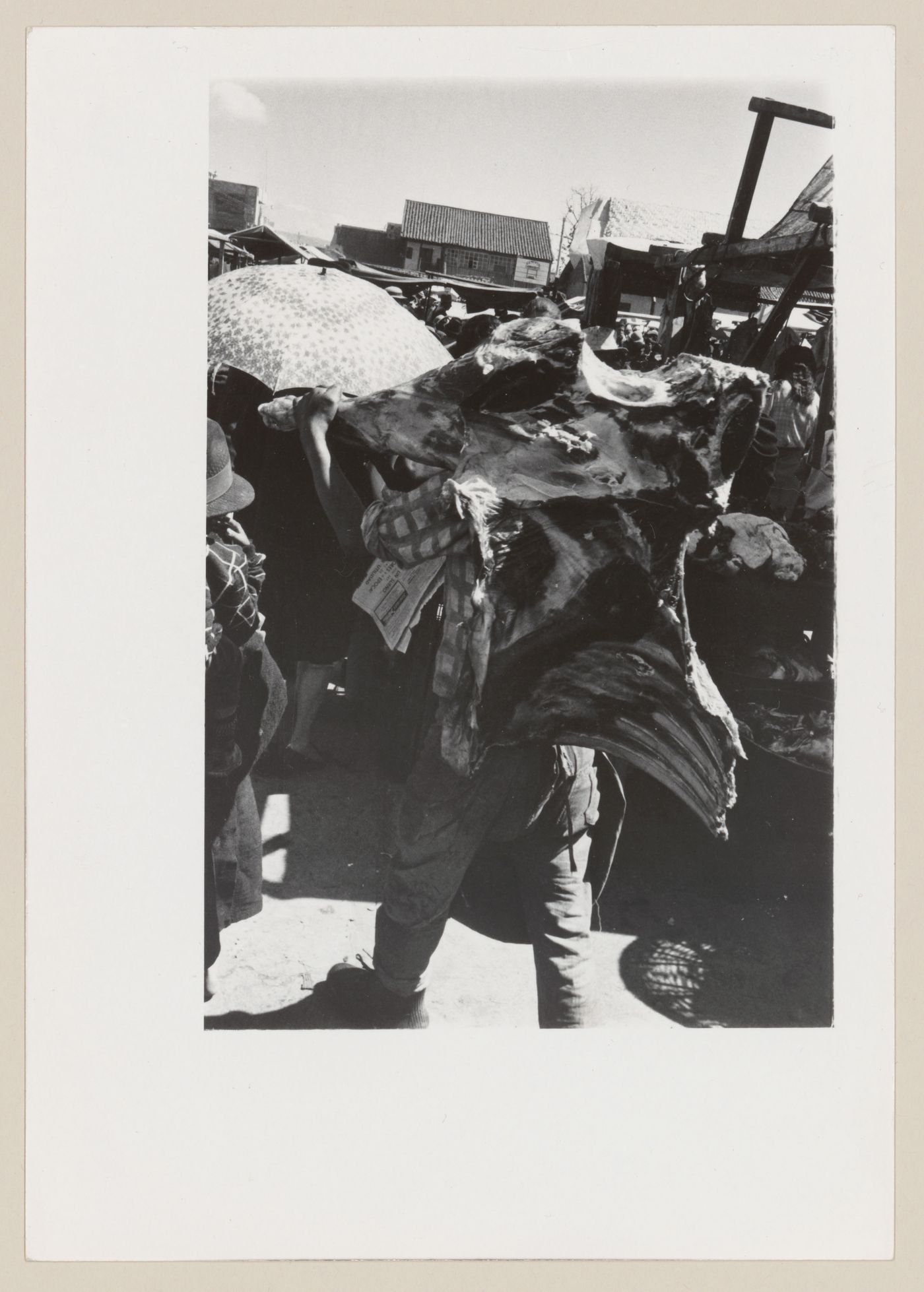 Vendor with rib rack, South America