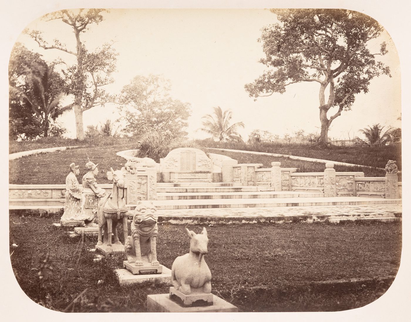 View of a tomb, Semarang, Dutch East Indies (now Indonesia)