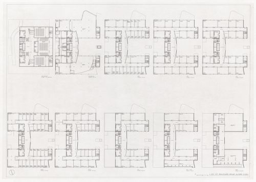 Floor plans for Plano Urbanístico Boulevard Brune, Paris, France