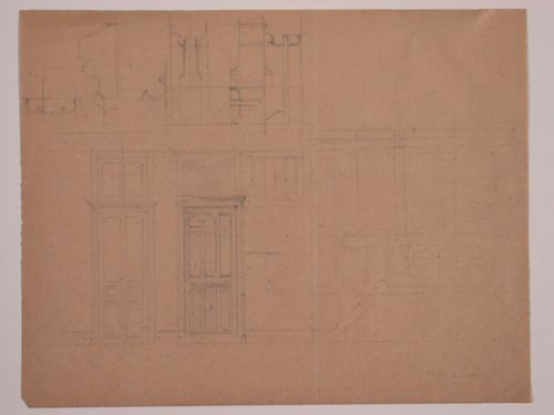 Drwg rel.to Chateau deLanchneil (?) - door details