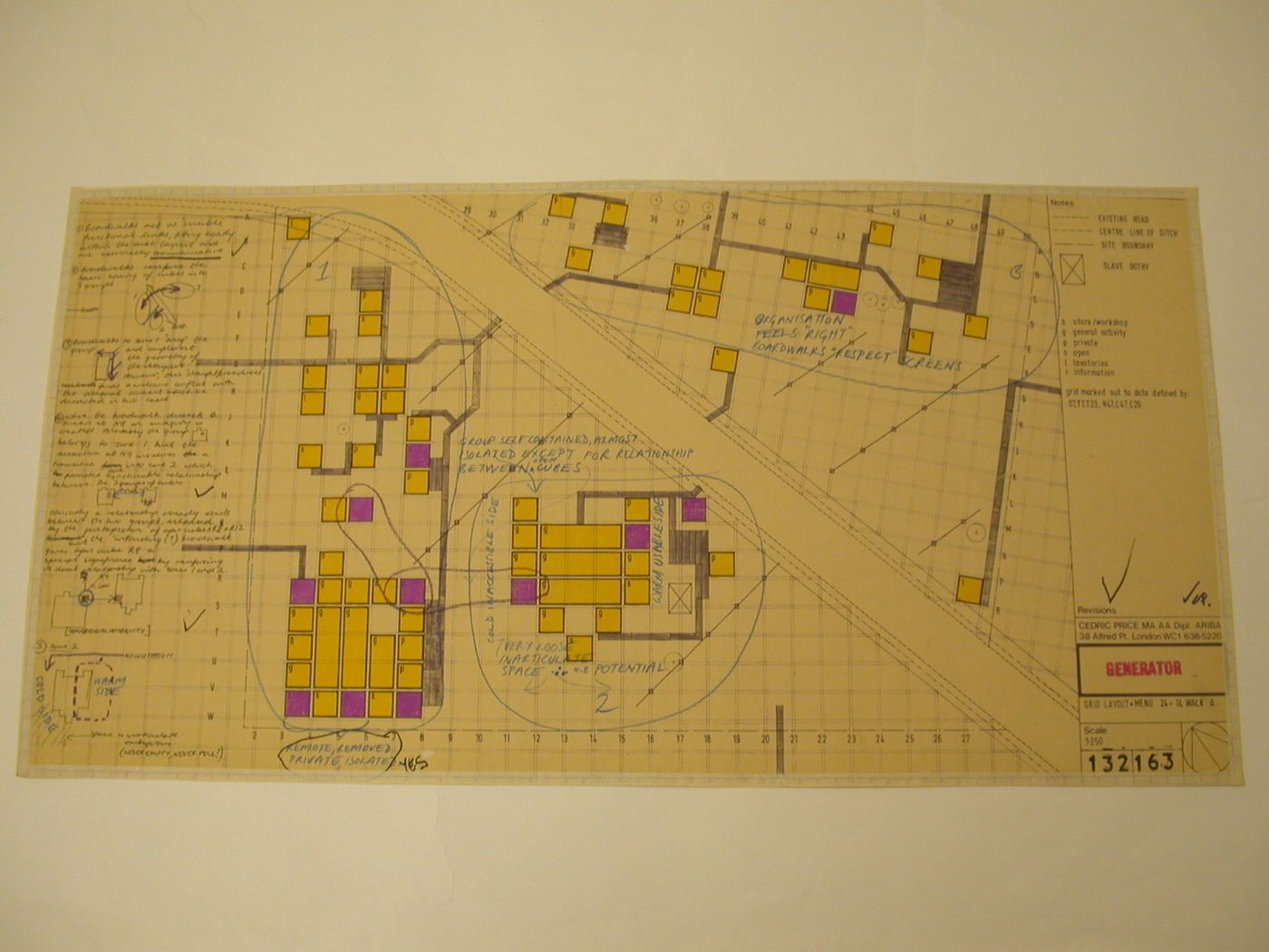 Generator: Site plan with grid layout