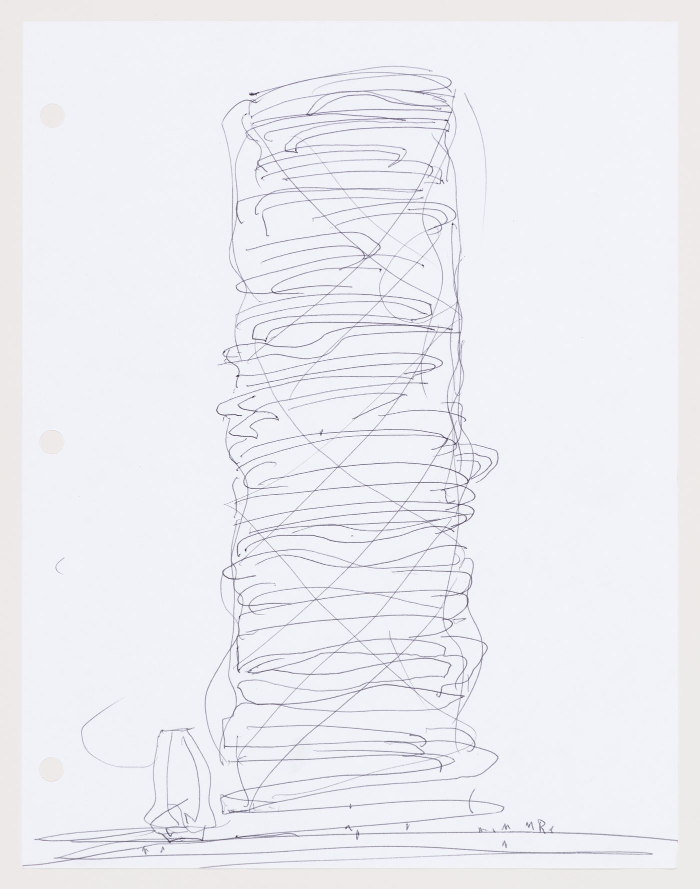 Carbon Tower: elevation sketch