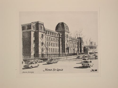 View of Mont St. Louis from Sherbrooke St., Montréal