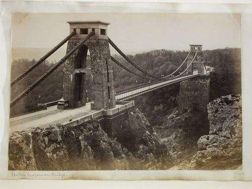 Clifton suspension Bridge, showing section spanning ravine, Bristol and environs, England