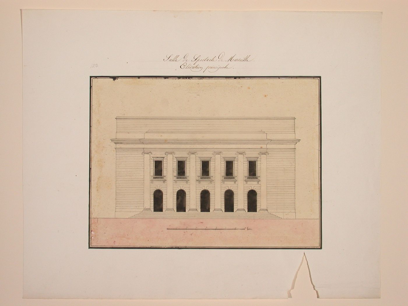 Front elevation of the Grand Theatre de Marseille
