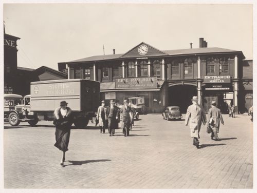United States, New York, New York City: Entrance to Erie Railroad Ferries to New Jersey, at Chambers Street