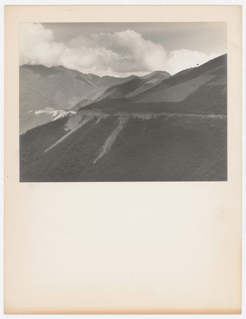 View of the Pan American Highway and hills, between Jacala de Ledesma and Tamazunchale, Mexico