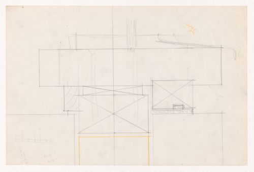 Unidentified drawing, possibly a sectional detail for the Metallurgy Building, Illinois Institute of Technology, Chicago