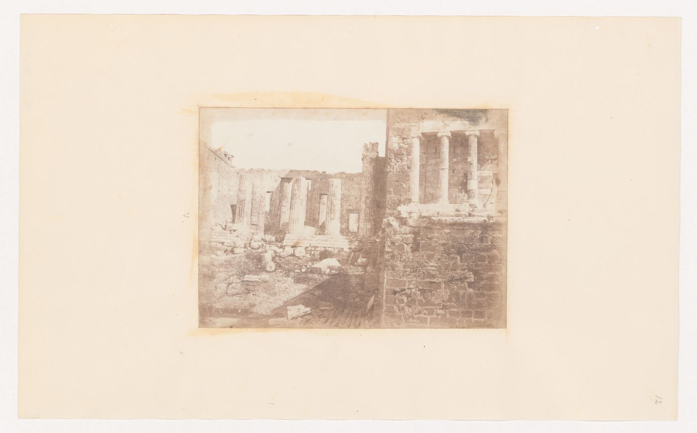 The Propylaea and the Temple of "The Wingless Victory"-  western front