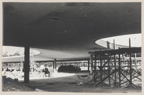 View of Ibirapuera marquee, under construction, São Paulo, Brazil
