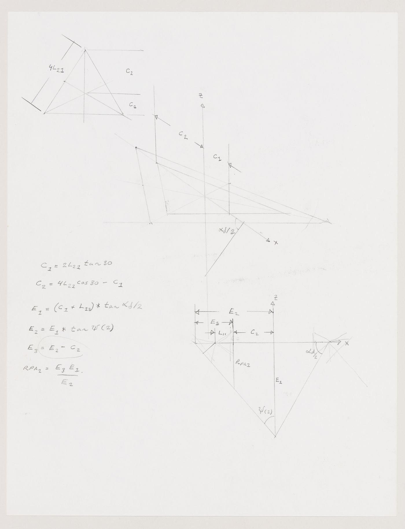 Mathematics for expanding icosahedron design shown in original U.S. patent 4,942,700