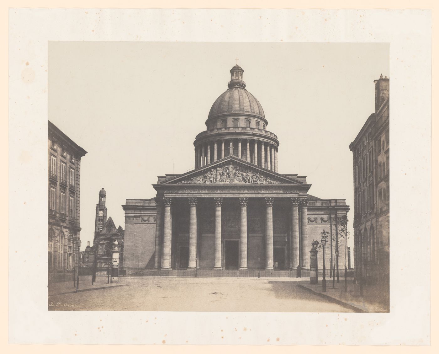 Front exterior view of the Pantheon, Paris, France