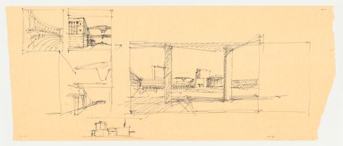 Perspective sketches for the Phoenix Municipal Government Center Competition