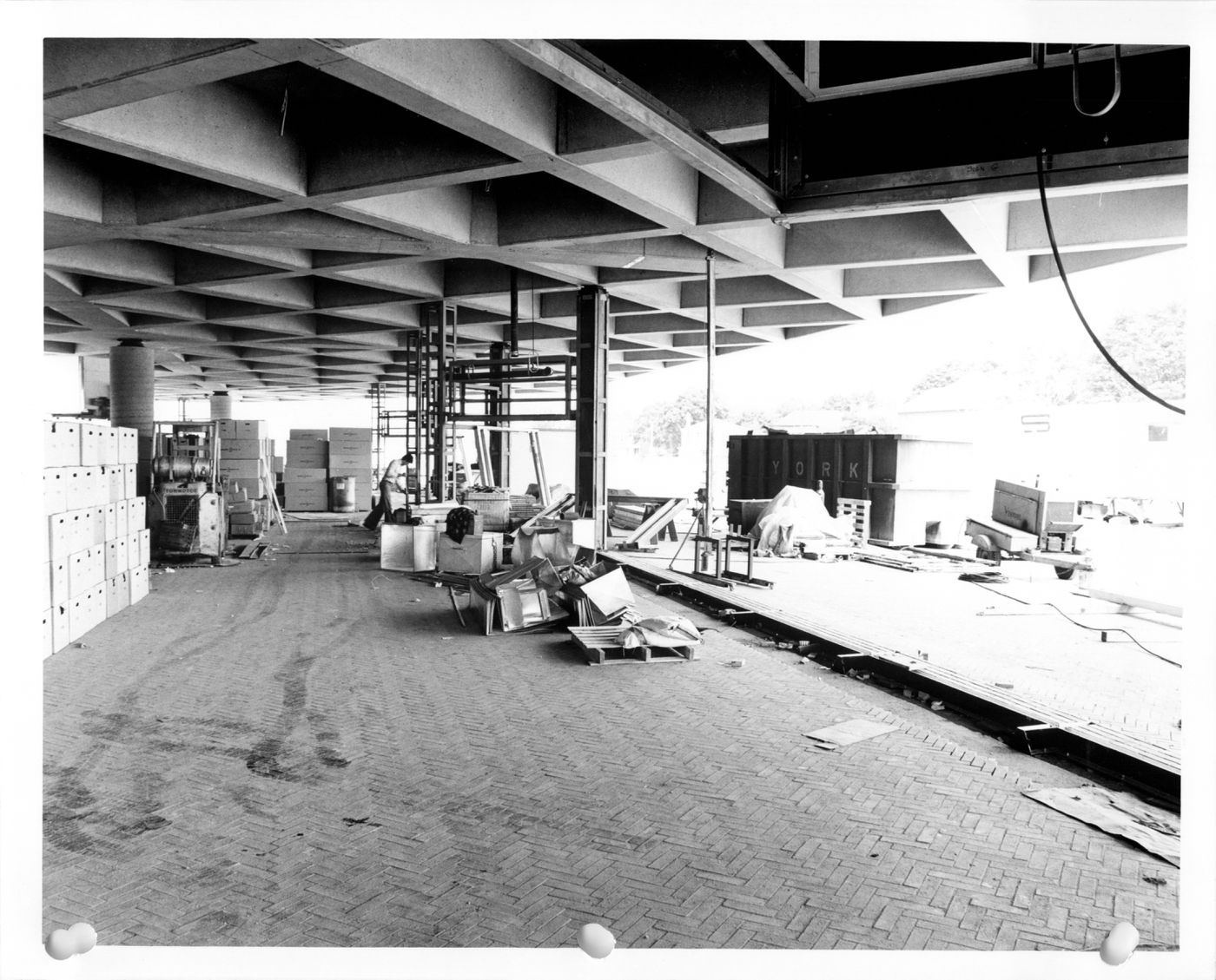 Binders of photographs documenting the construction of the Eglinton West Station