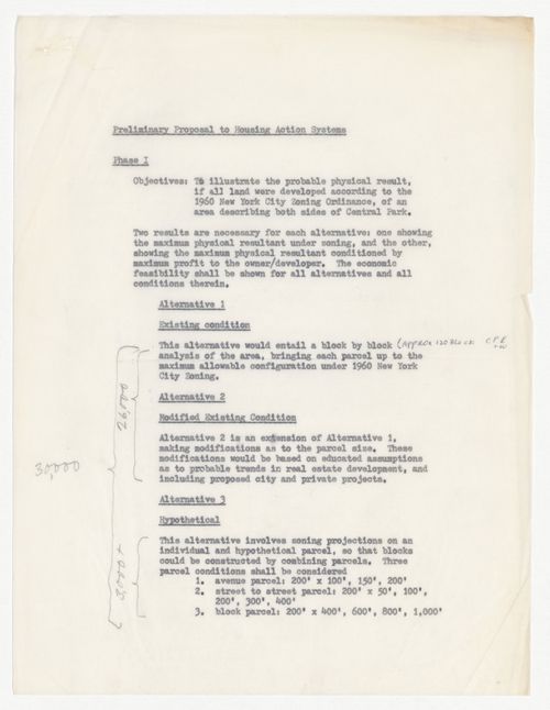 Preliminary proposal to Housing Action Systems