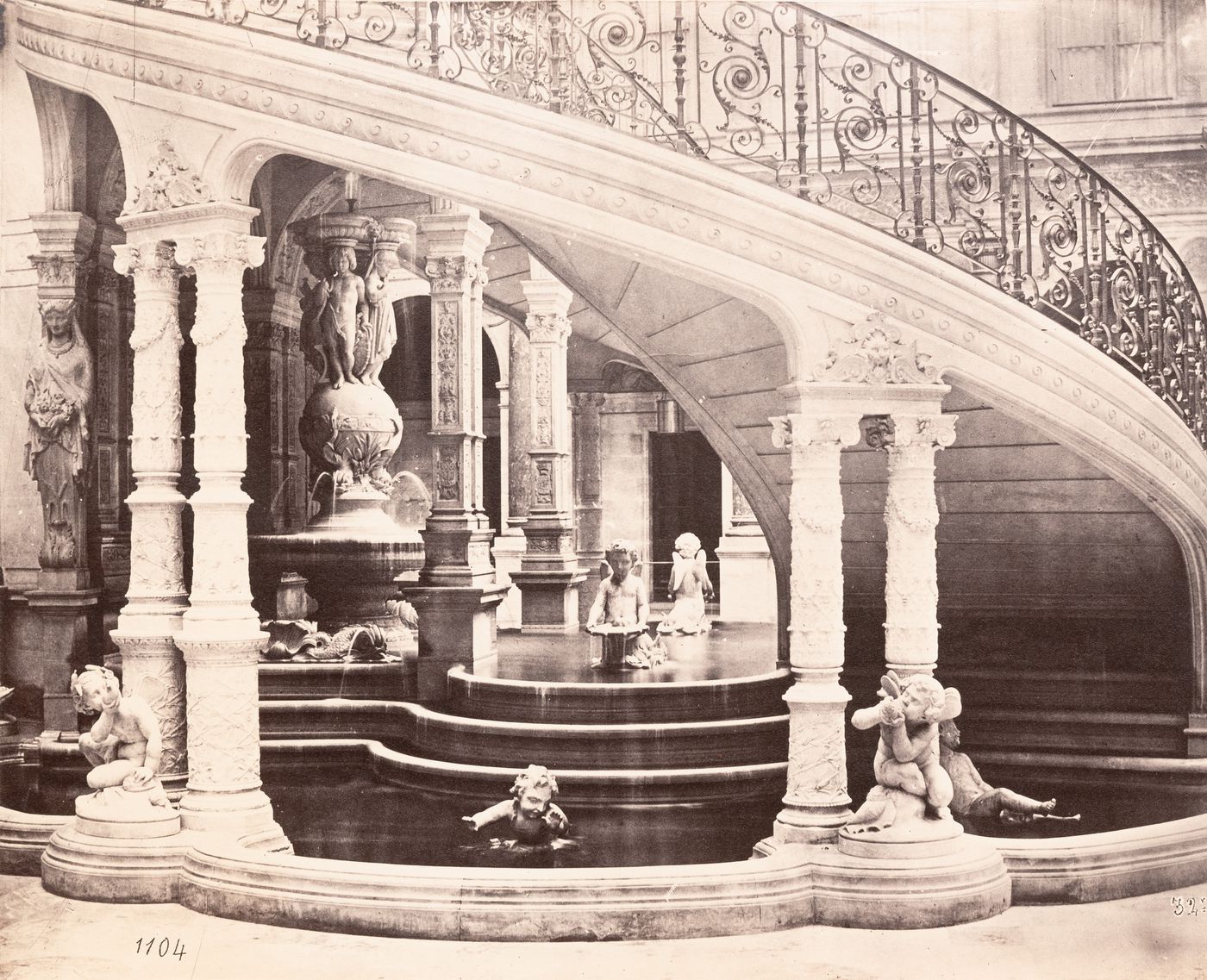 Plate from album ''Buildings, parks and streets of Paris, Versailles and environs, France''