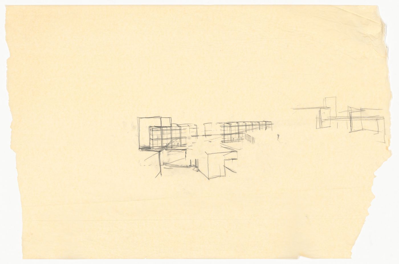 Perspective sketch for Fuller Toms Loft, New York, USA