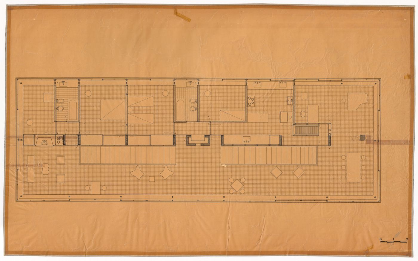 Floor plan for Casa sobre el arroyo, Mar del Plata, Argentina