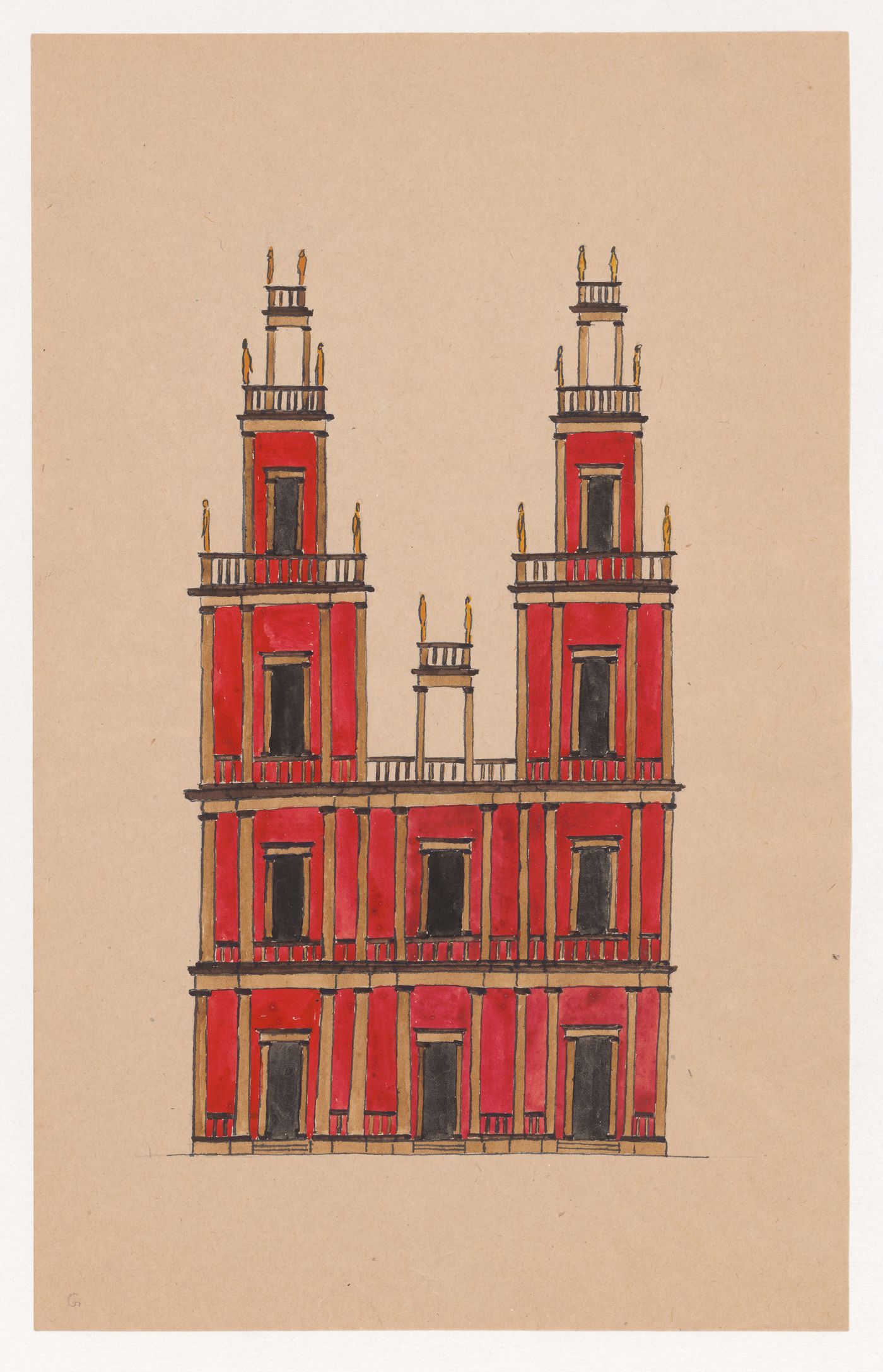 Visionary design for the façade of a building