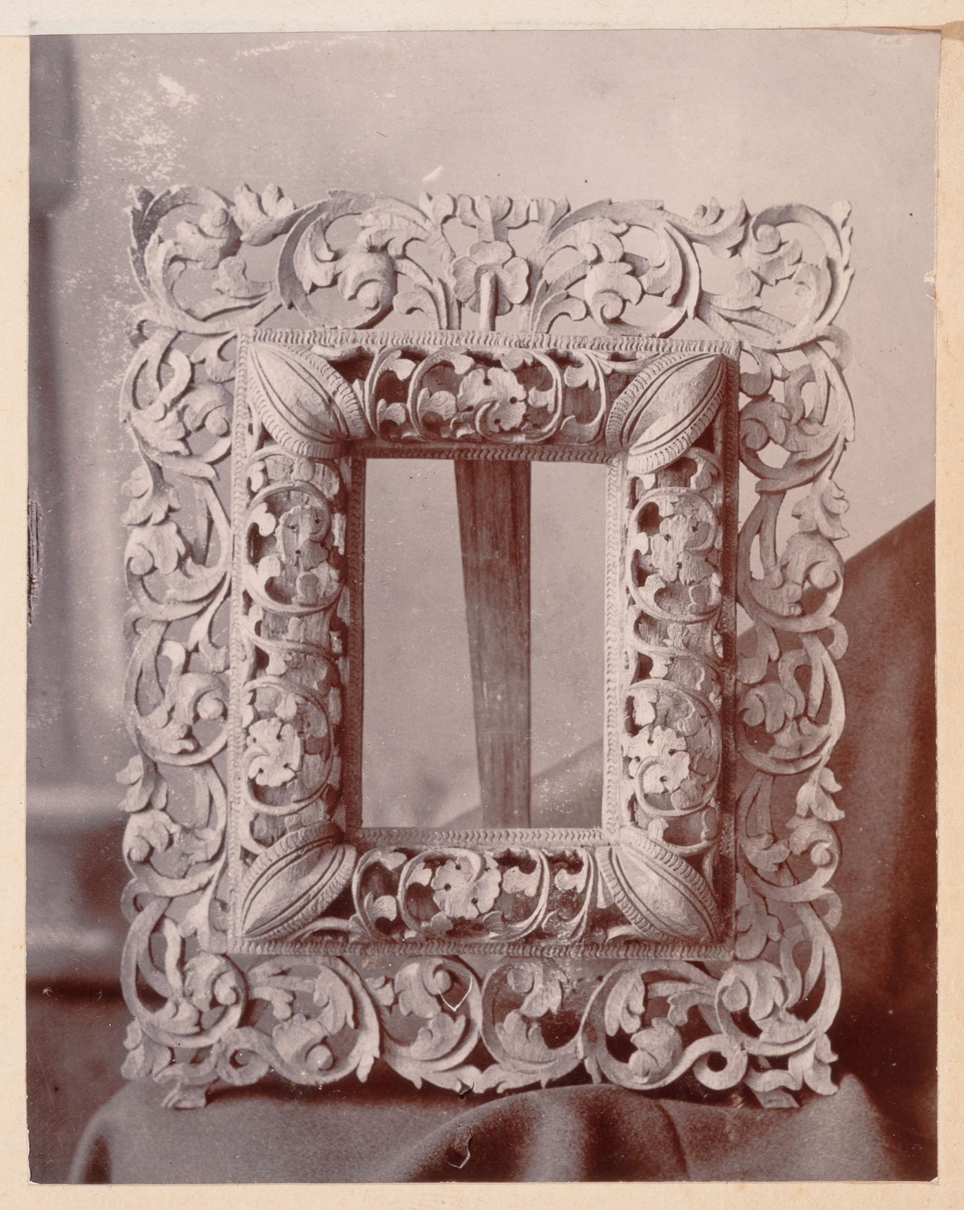 View of a frame, F. Beato Limited, C Road, Mandalay, Burma (now Myanmar)