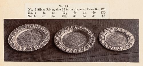 View of dishes, F. Beato Limited, C Road, Mandalay, Burma (now Myanmar)