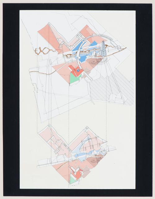Axonometric for University Art Museum, Long Beach, California