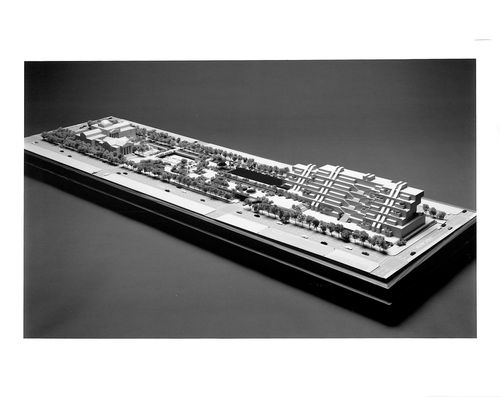 Presentation model, original concept, Three Block Project, Vancouver, British Columbia