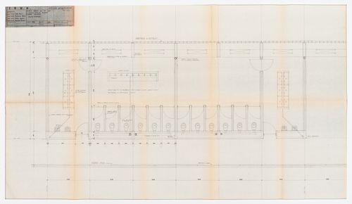 Middle school ("Scuola media") in San Sabba, Trieste, Italy: services plan ("pianta servizi")