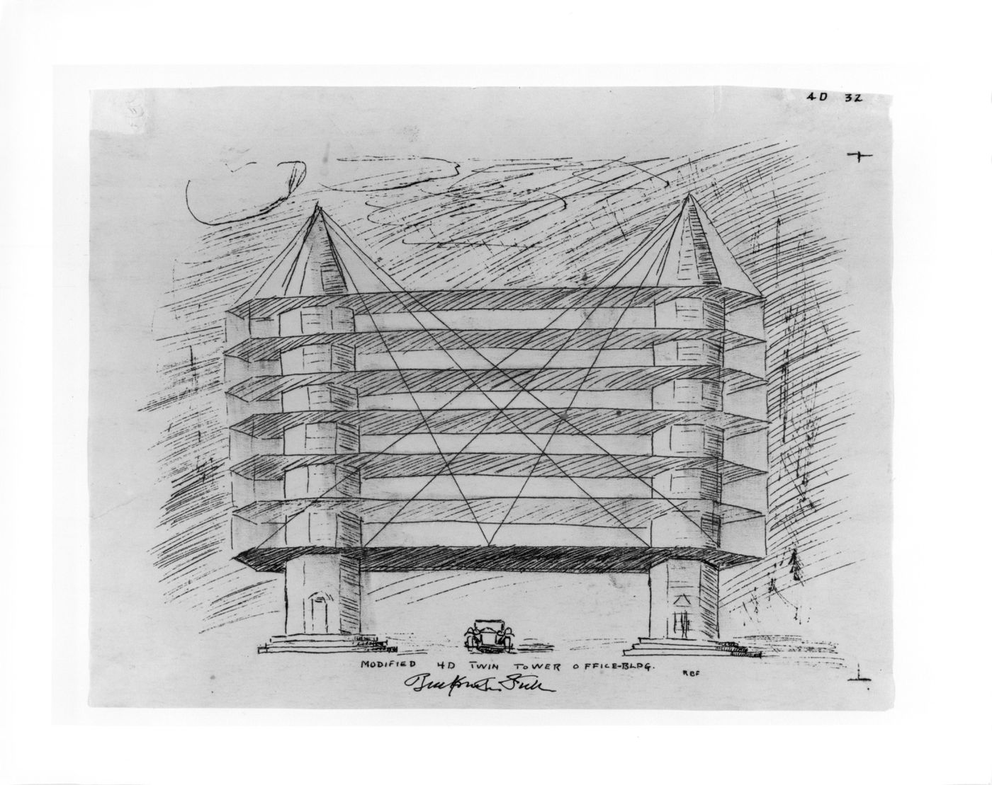 'Modified 4D twin tower office bldg.'