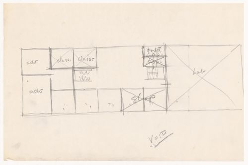 Sketch plan for a laboratory and classrooms for Illinois Institute of Technology