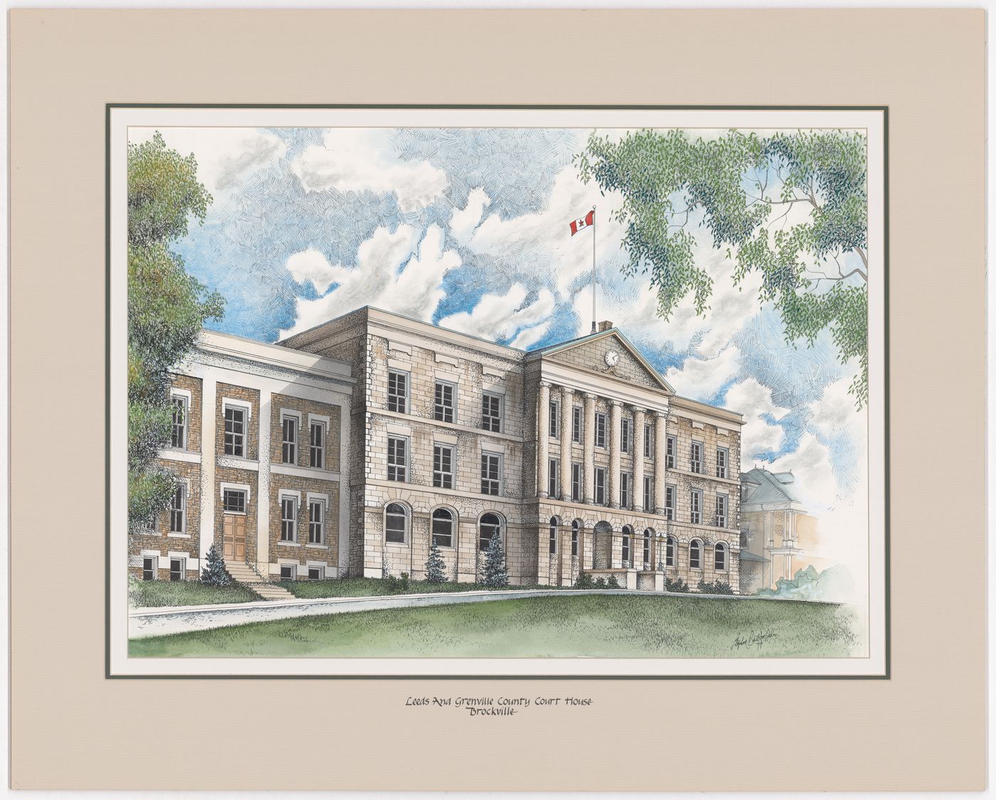 Leeds and Grenville County Court House, Brockville, from Court Houses in Ontario
