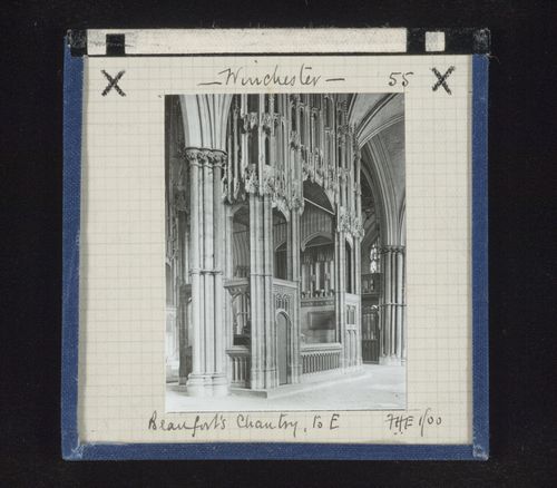 View of chantry of Bishop Beaufort to east, Winchester Cathedral, Winchester, Hampshire, England