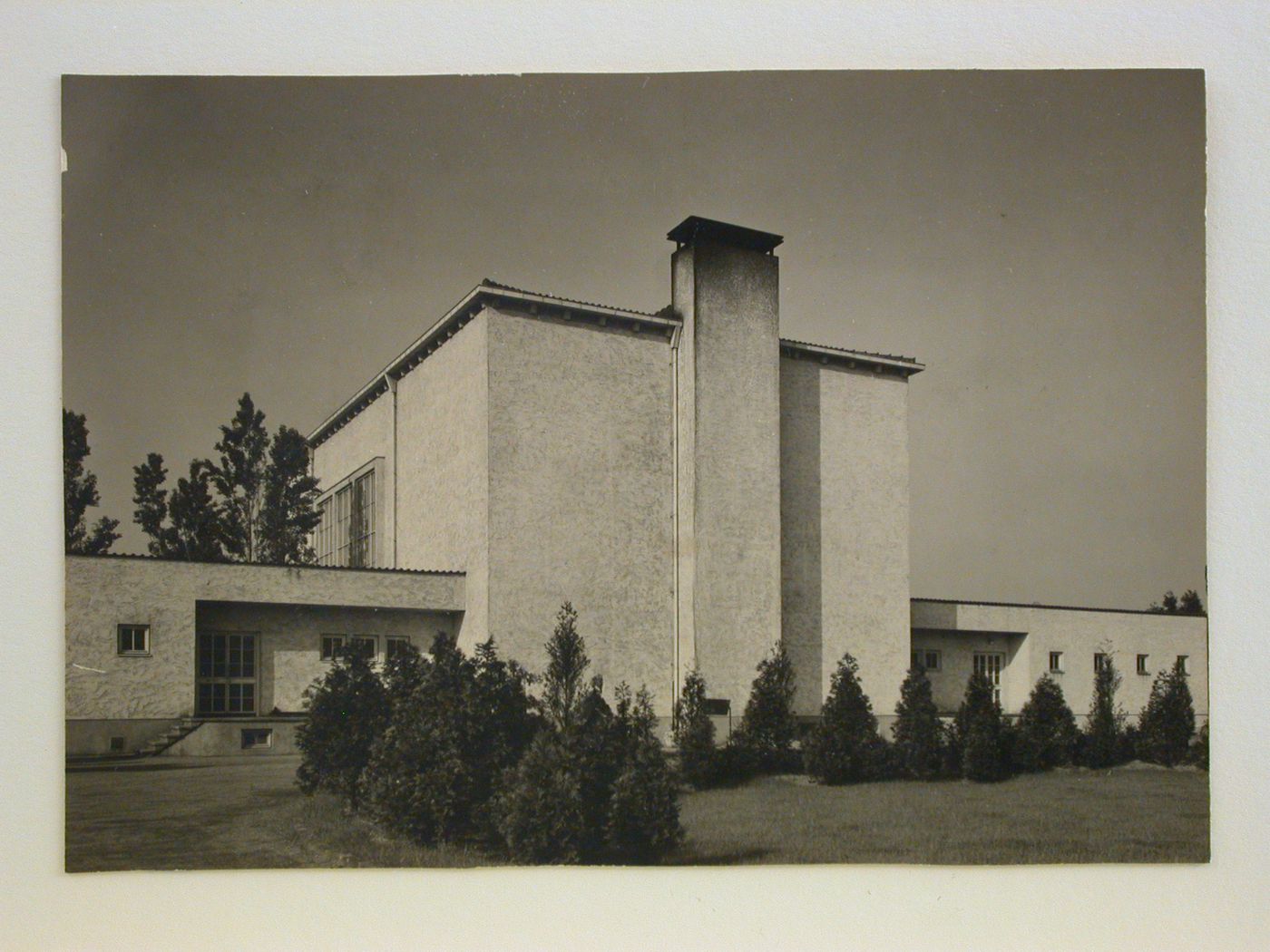 Town crematorium, view from the back, Cologne, Germany