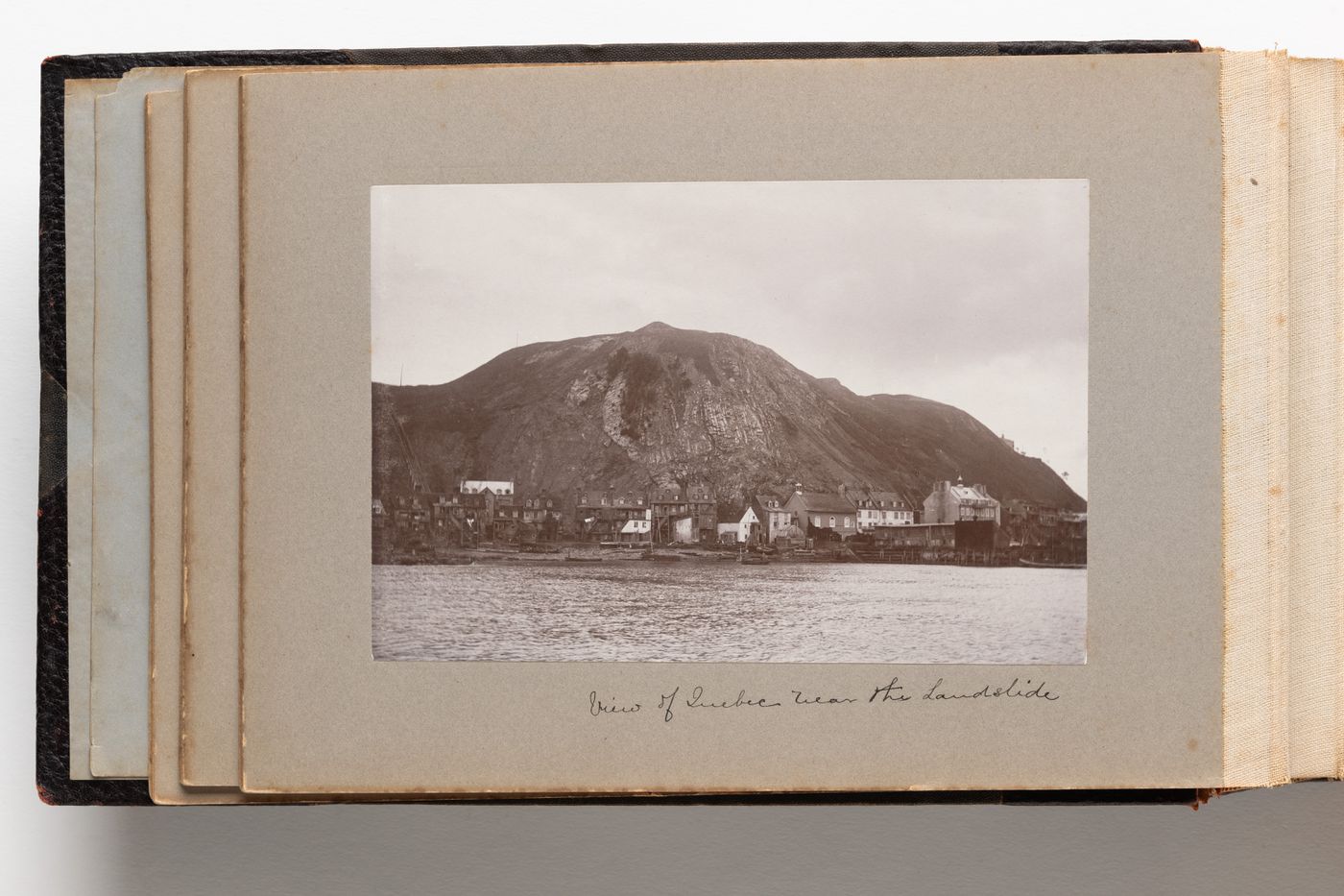 View of the Cap Diamant, taken from the St. Lawrence River, Quebec City, Quebec, Canada