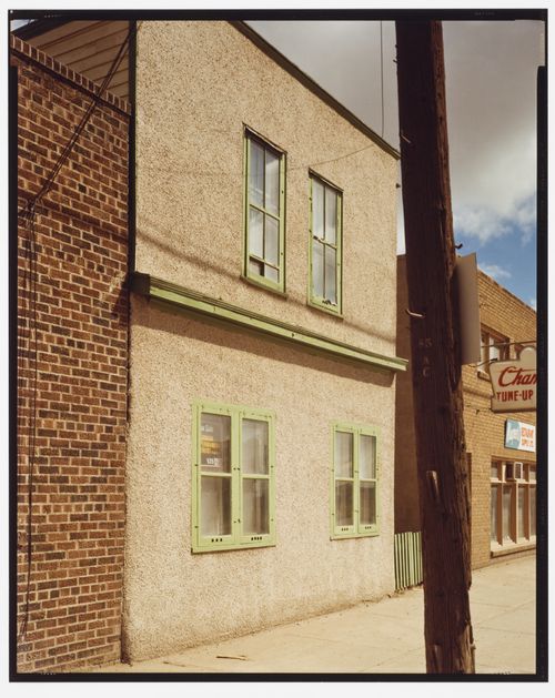 Facade of a brick building, Dewdney Ave., Regina, Saskatchewan