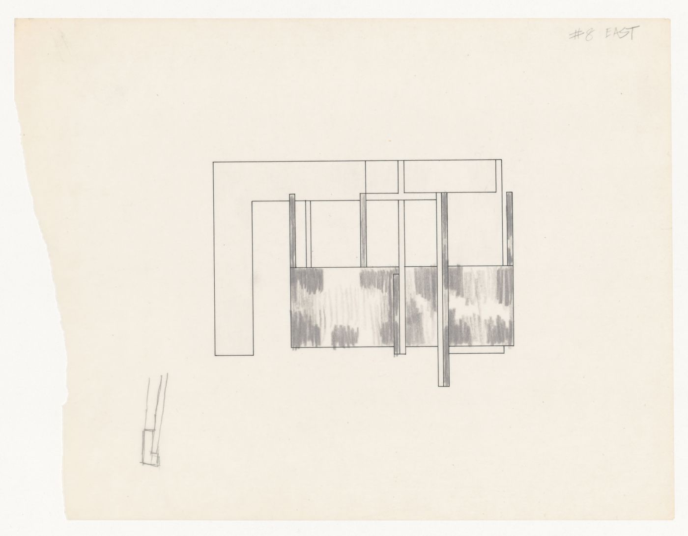 Sketch elevation for House VI, Cornwall, Connecticut