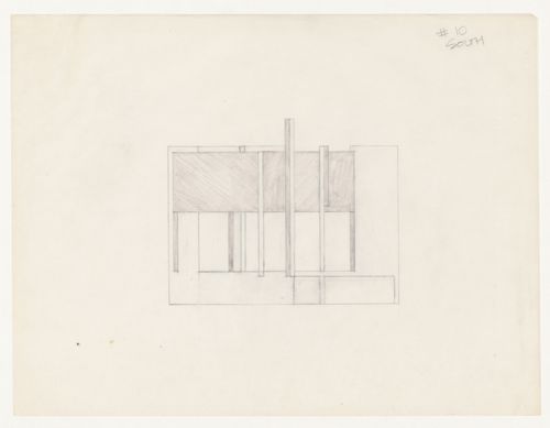Sketch elevation for House VI, Cornwall, Connecticut