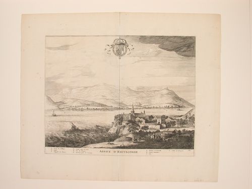 Bird's-eye view of Hautecombe Abbey, France