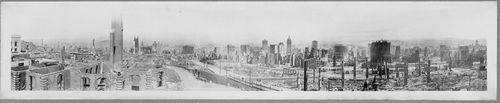 Remains of city after the earthquake and fire of 1906, San Francisco, California