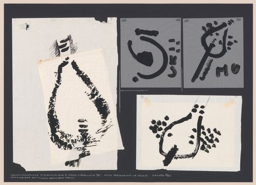 Collaged sketches for Riqualificazione centro Storico di Pontassieve [Redevelopment of the historical center of Pontassieve], Florence, Italy