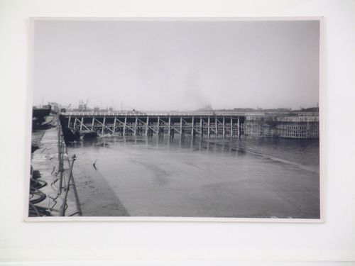 View of construction of a dock