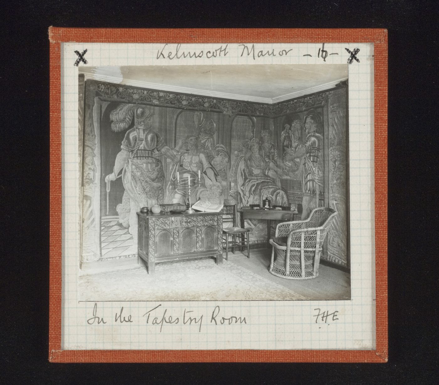 View of Tapestry Room of Kelmscott Manor, Kelmscot, Oxfordshire, England