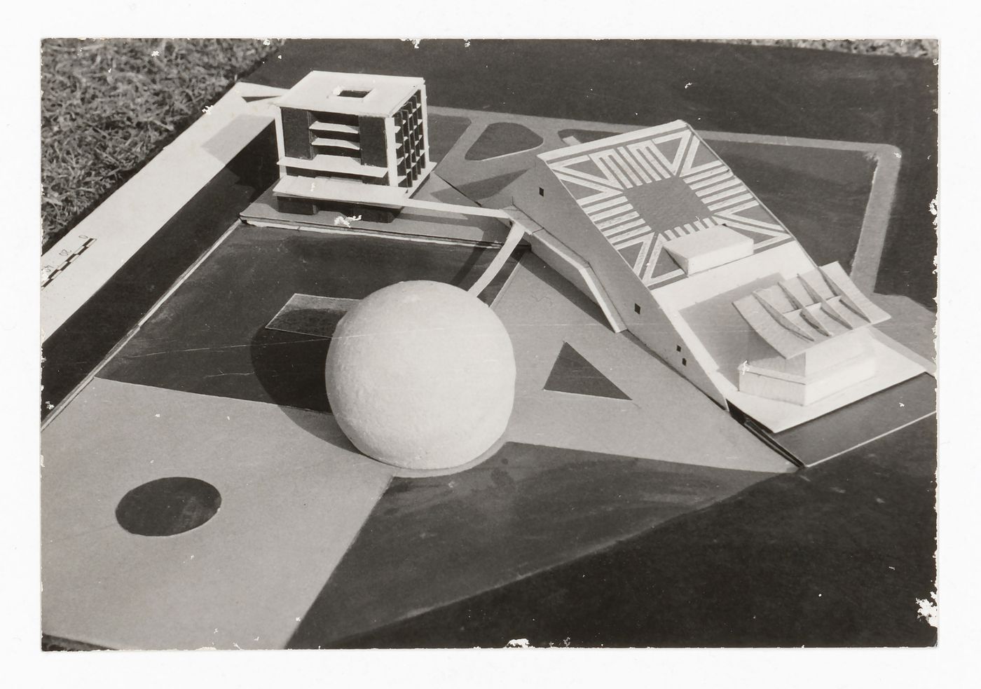 Photograph of model for an unidentified architectural project