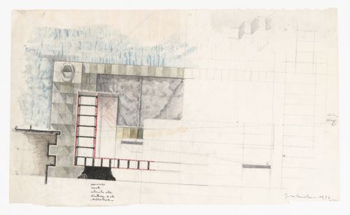 Section for Pahlavi National Library Competition, Tehran, Iran