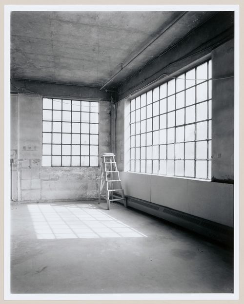 Interior view of a corner of the second floor of the Dominion Tool Building, Montréal, Québec