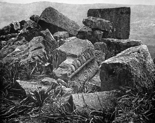 View of an archeological site near the Dead Sea, Israel