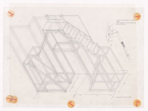 Section for Recuperação do Edifício Grandella, Bloco C, Reconstrução do Chiado, Lisbon, Portugal