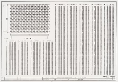Space frame node coordinates, Galaxy Toyama, Gymnasium, Imizu, Toyama, Japan